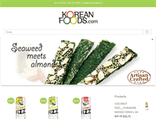 Tablet Screenshot of koreanfoods.com
